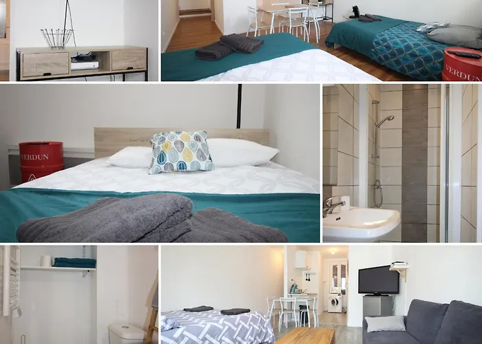 Chez Marie Et Genevieve - Verdun Centre - Studio - 2 Grands Lits - Gere Par Presta-Zen\'Services